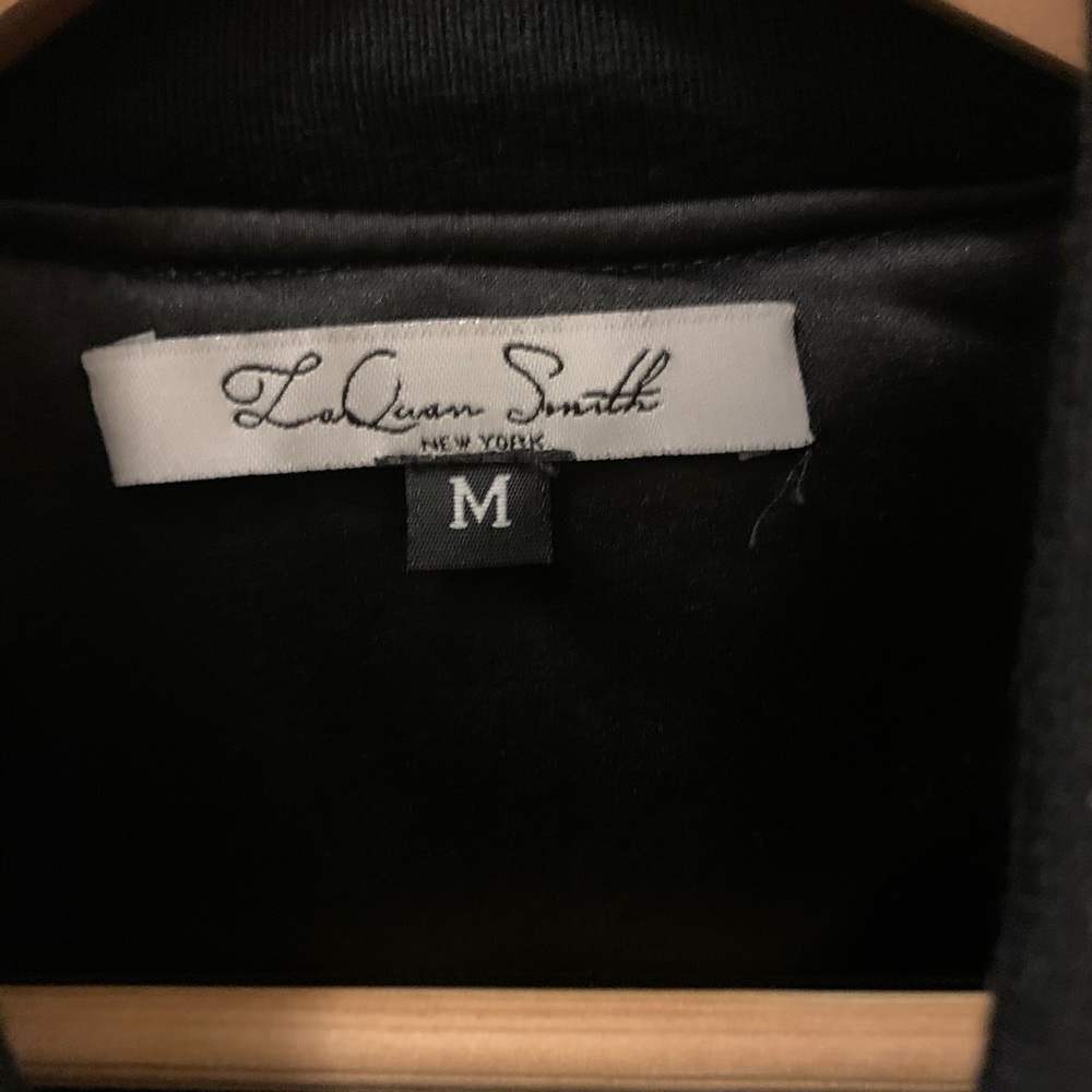 Laquan Smith Velvet Bomber Jacket M UNISEX - Picture 2 of 5